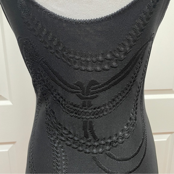 John Galliano Silk brocade black bias cut slip dress - Picture 9 of 16